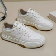 2024新款春季女鞋德训鞋低帮板鞋厚底超火小白鞋女款运动春款单鞋